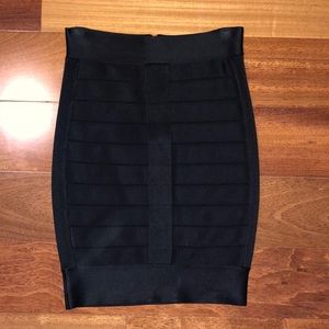 French Connection Black Bandage Pencil Skirt